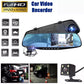 1080P Dual Dash Cam Mirror – Front & Rear Cameras, Night Vision, G-Sensor, Parking Mode