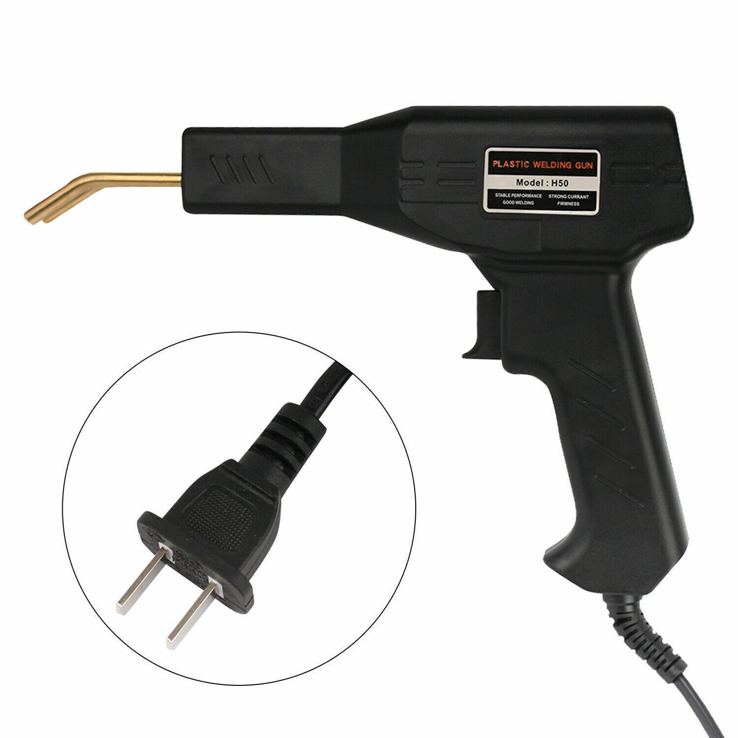 Plastic Repair Hot Stapler Kit for Car Bumpers & Fenders with Welder Machine + 800 Staples