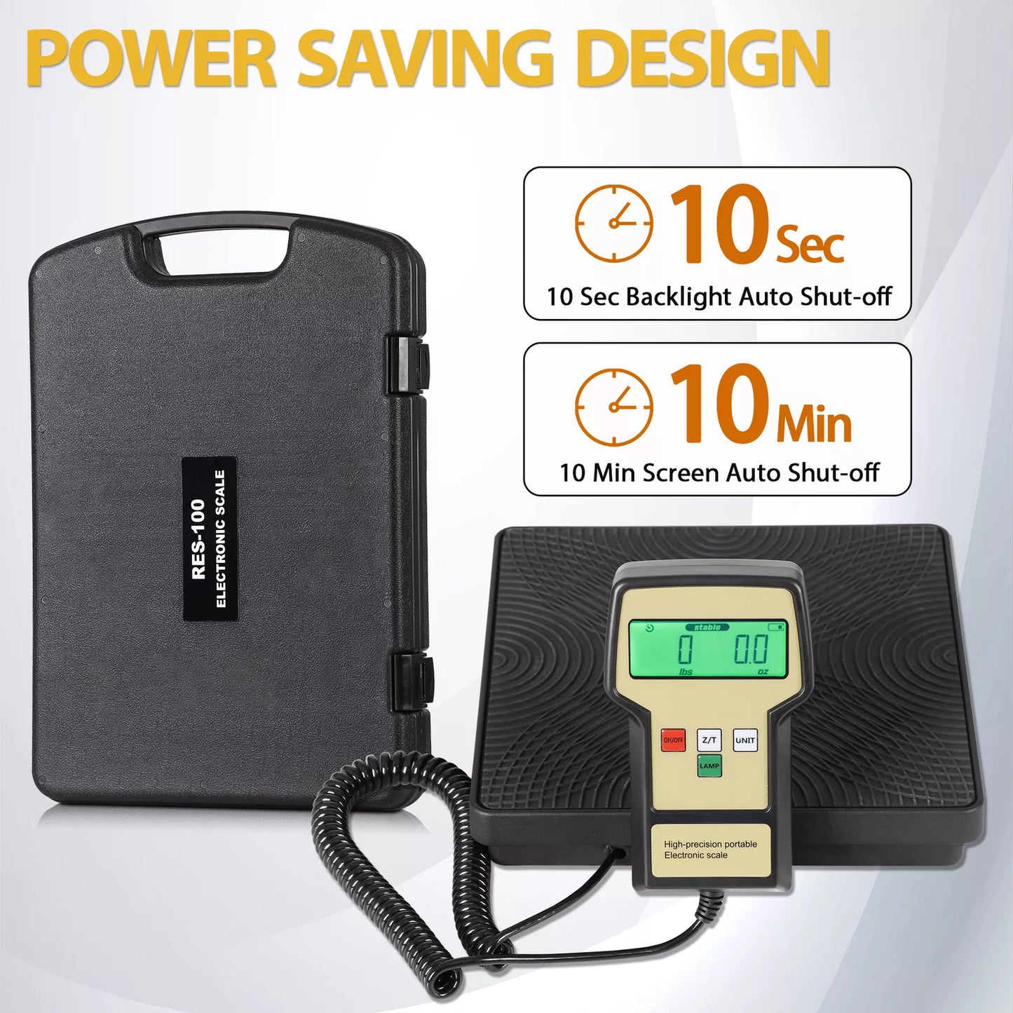 Refrigerant Charging Scale Electronic 220LB Digital HVAC A/C Refrigeration