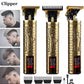 Professional Men's Beard & Hair Trimmer Kit: Cordless T-Blade Shaver & Barber