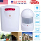 Garage Motion Sensor Security Infrared System White