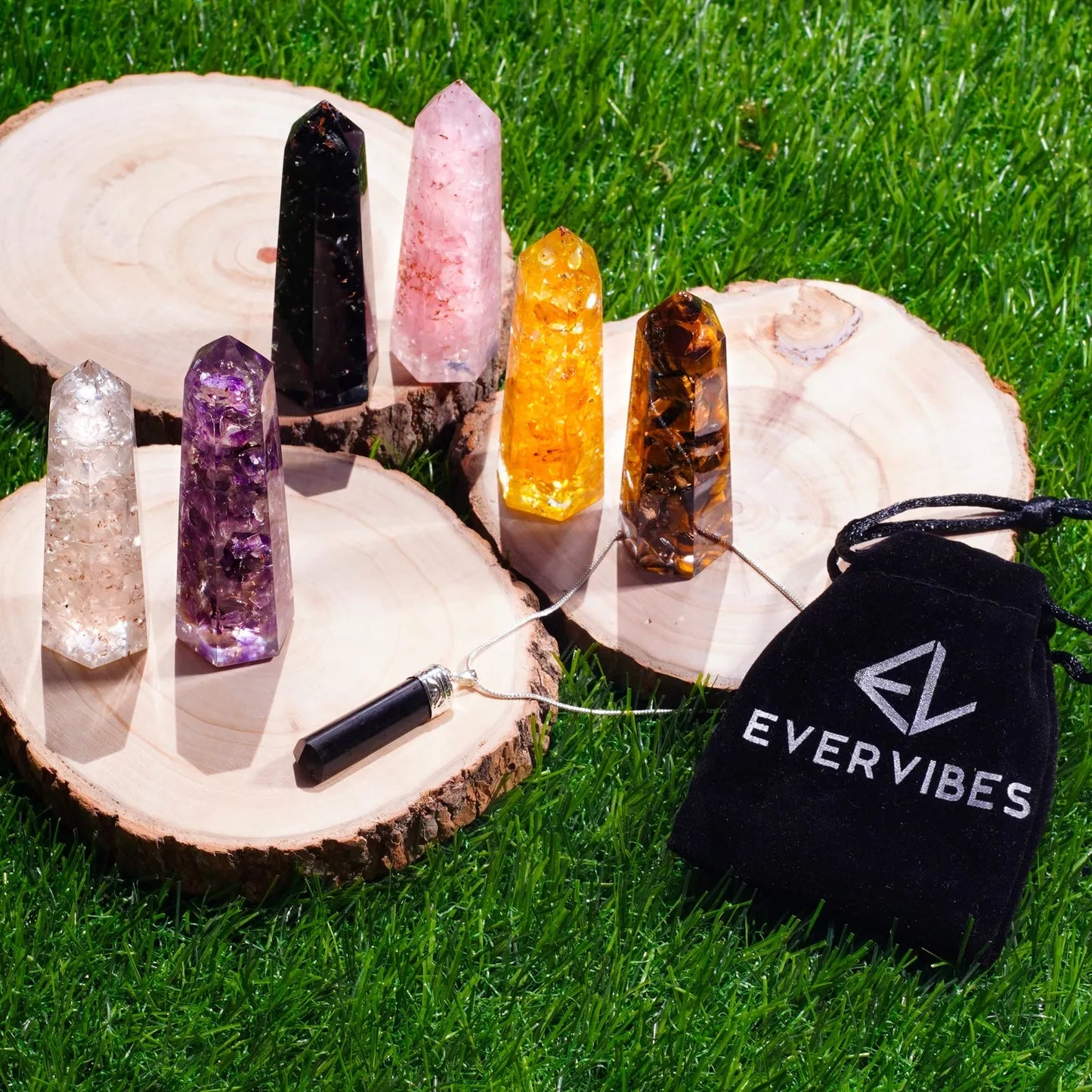 Healing Crystal Wand Set of 6 Orgonite