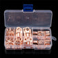 140pcs Copper Wire Lugs Assortment Kit for Battery Cable Ends and Terminal Connectors