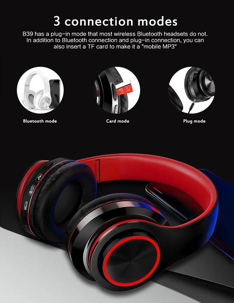 Super Bass Wireless Bluetooth Headphones Foldable Stereo Earphones Headsets