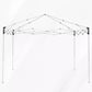 10x10 Pop-Up Canopy Tent with Adjustable Straight Leg Heights, Wheeled Bag & Ropes - Grey