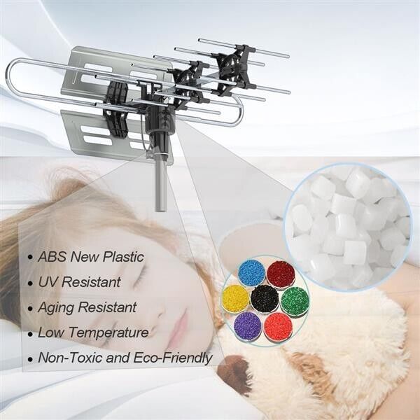 Outdoor TV Antenna  360°Rotation UV Dual Frequency TV Booster