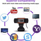 HD 720P USB Webcam with Microphone – Plug & Play Web Camera for Video Calls, Streaming, and Gaming