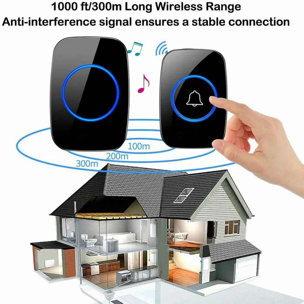 Waterproof wireless doorbell chime