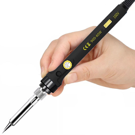 Precision Soldering Iron Kit: 60W Electric Gun with Adjustable Temperature & Premium Welding Wire