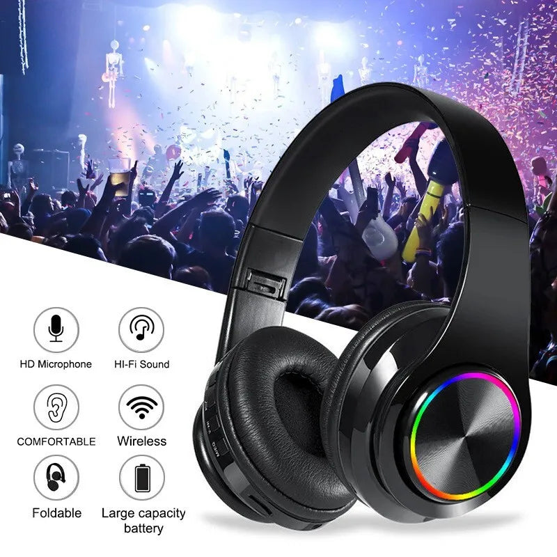Super Bass Wireless Bluetooth Headphones Foldable Stereo Earphones Headsets