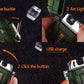 Waterproof Dual Arc Electric Lighter with Flameless Plasma Technology and USB Rechargeable Functionality