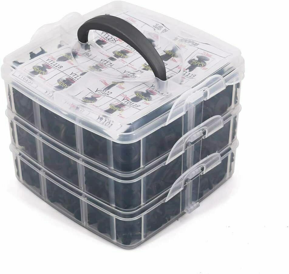 750 Piece Nylon Auto Fasteners Kit - Essential for Any Car Owner