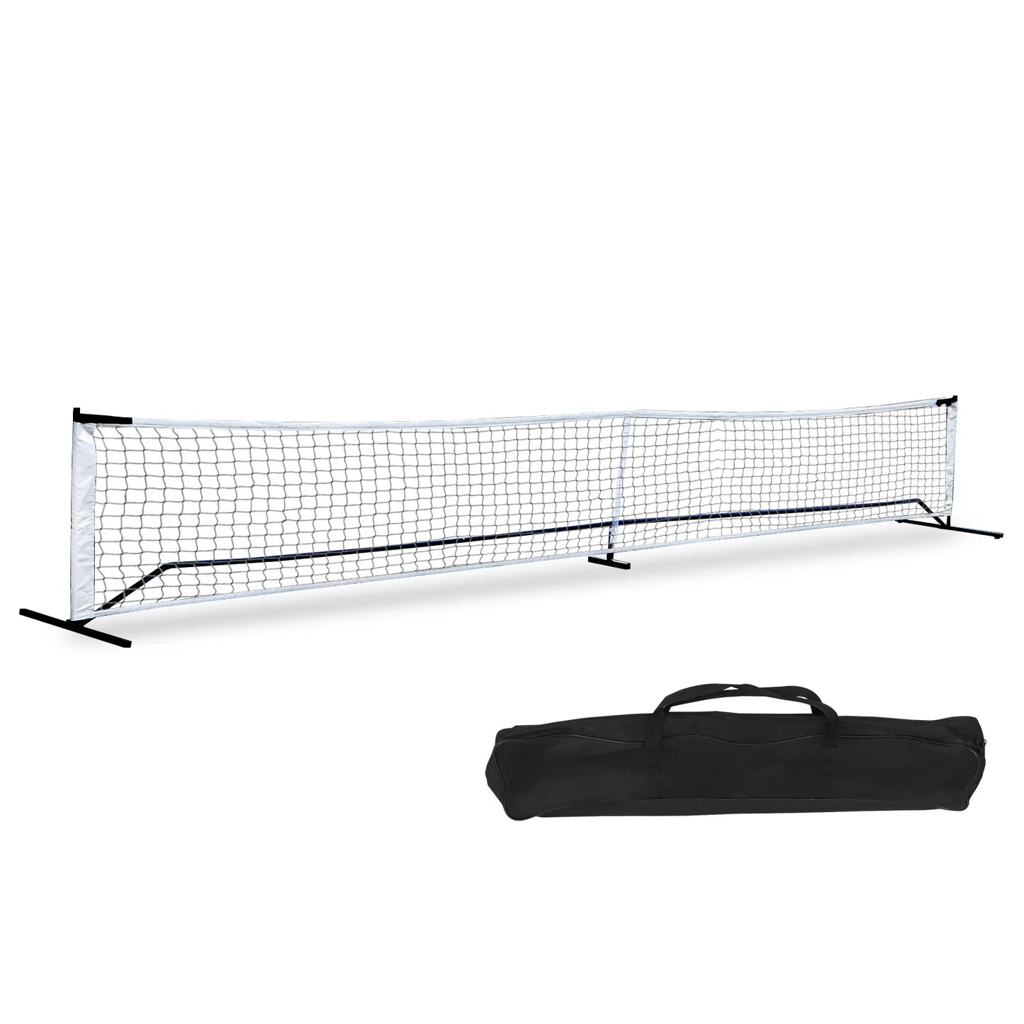 Portable 22FT Durable Outdoor Pickleball and Tennis Net with Steel Poles, Stand, and Carry Bag