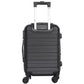 22" Black Hardside Carry-On Spinner Suitcase - Expandable Luggage with Wheels
