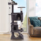 55" Sturdy Cat Tree Tower: Large Activity Center & Condo for Play and Rest
