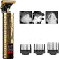 Professional Men's Beard & Hair Trimmer Kit: Cordless T-Blade Shaver & Barber