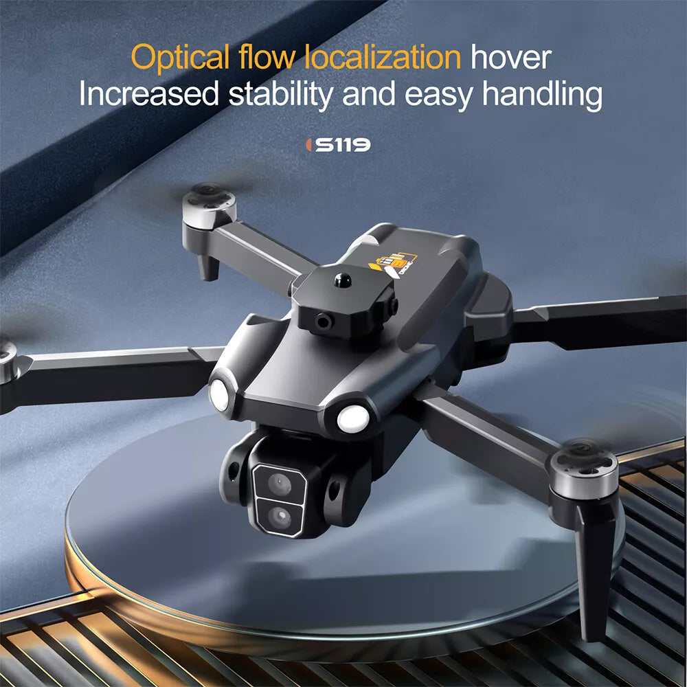 S119 Foldable Drone with 4K ESC Camera, 5G WiFi FPV, 360° Obstacle Avoidance, and Extended Range