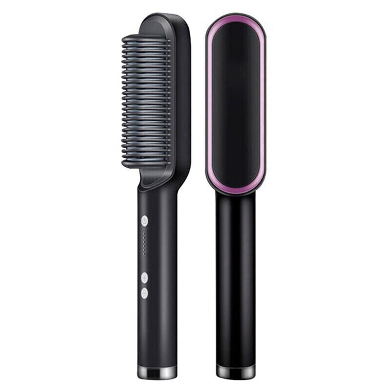 2-in-1 Hair Straightener Comb & Iron