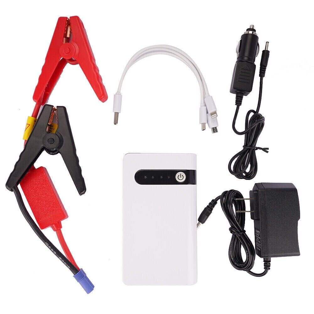 Mini Portable Car Jump Starter: 20000mAh Power Bank, Battery Charger, and Flashlight in One
