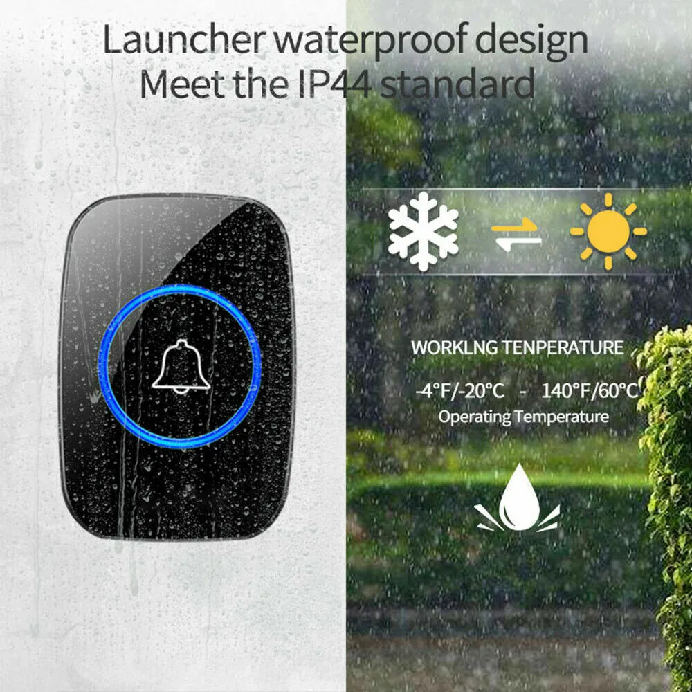 Waterproof wireless doorbell chime