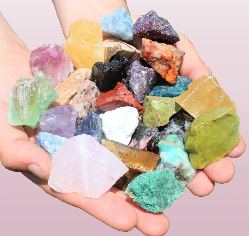 Natural Raw Mineral Gems and Crystals