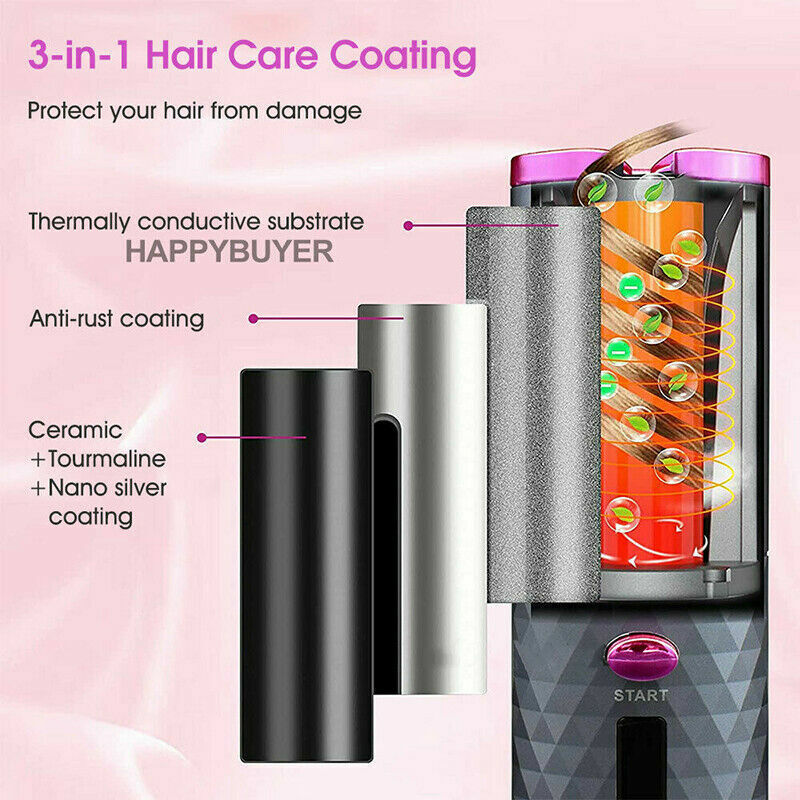 Portable Hair Curler Ceramic Wireless