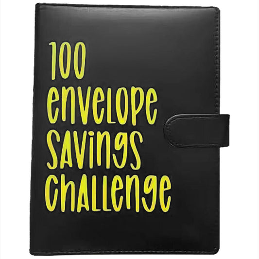100 Envelope Challenge Binder Savings Book with Envelopes Budget Binder for Cash