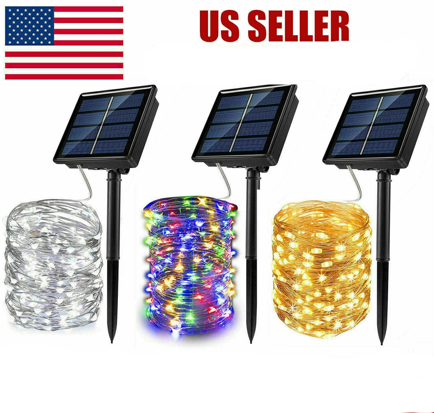 Solar-Powered LED Fairy Lights for Garden, Outdoor Parties, and Christmas Decor