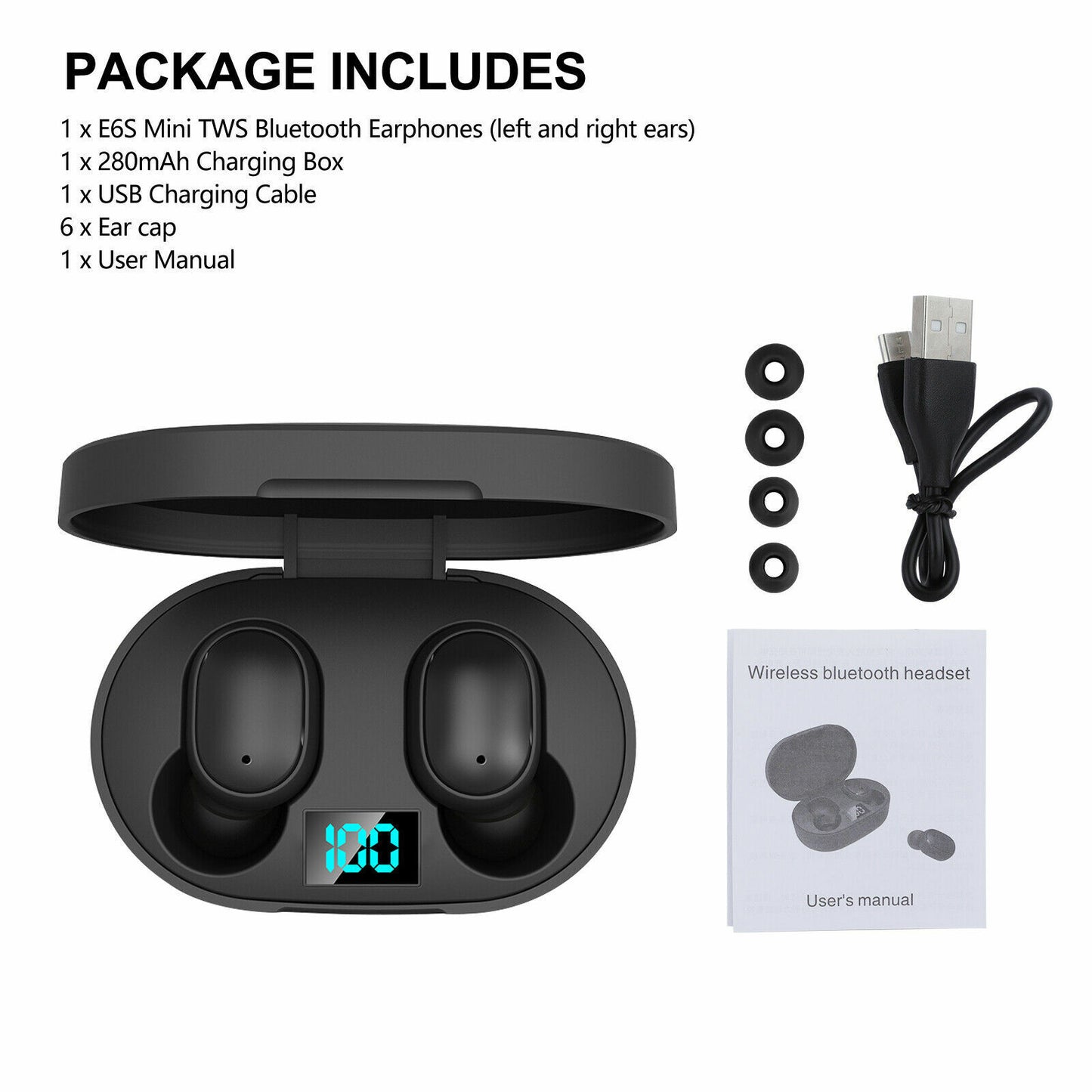 Bluetooth 5.0 Wireless Mini Earbuds