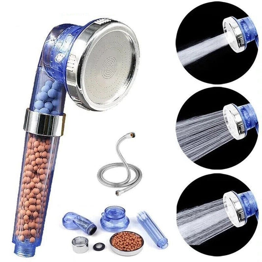 High-Pressure Shower Head for Powerful Bathroom Energy and Water Savings with Built-in Filter