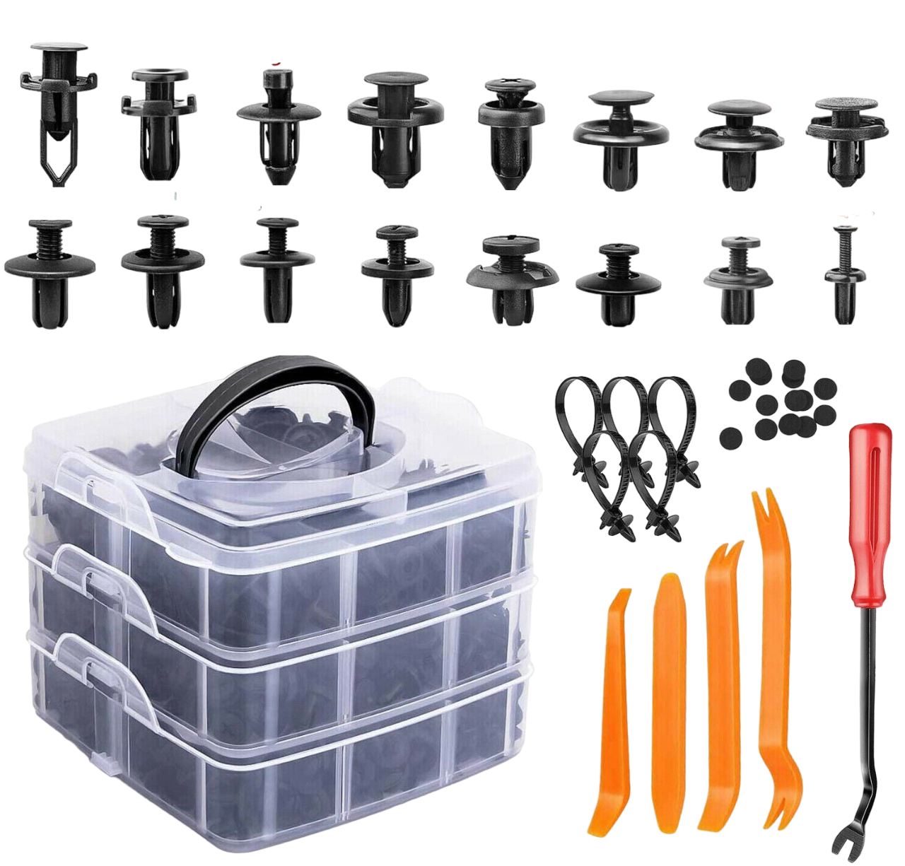 Complete 650-Piece Car Retainer Kit: The Ultimate Solution for Auto Fastening and Trim Needs