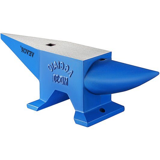 Premium Steel Anvil Blacksmith: 66 lb Forged Steel 30kg Heat Treated Long Round Horn