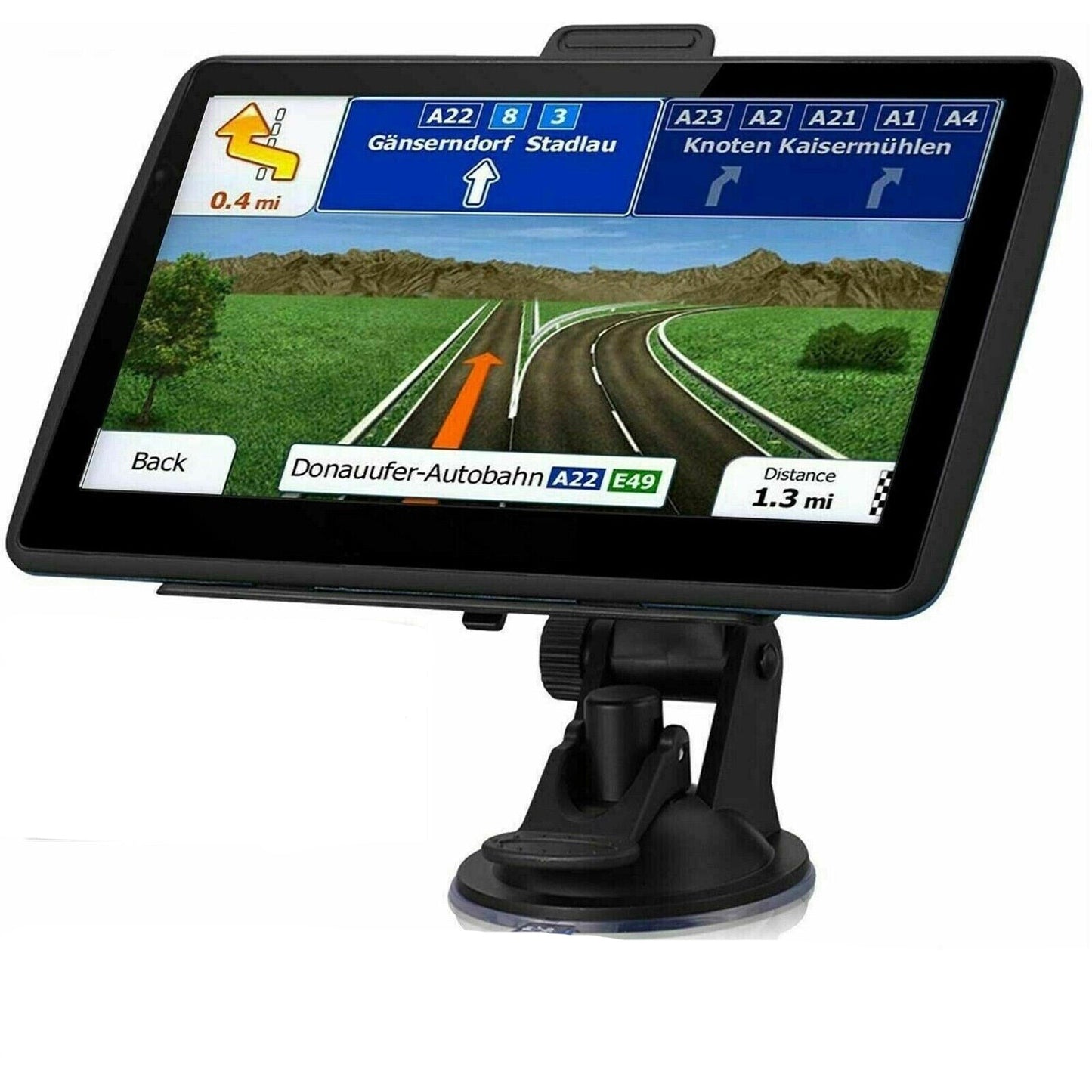 7-inch Portable Truck GPS Navigation with Free USA and Canada Maps - 8GB Storage and 256MB RAM