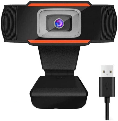 HD 720P USB Webcam with Microphone – Plug & Play Web Camera for Video Calls, Streaming, and Gaming