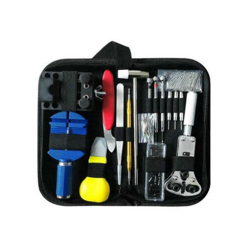 147 pcs Watchmaker Repair Kit: Includes Back Case Remover, Opener, Link Pin, and Spring Bar Tools