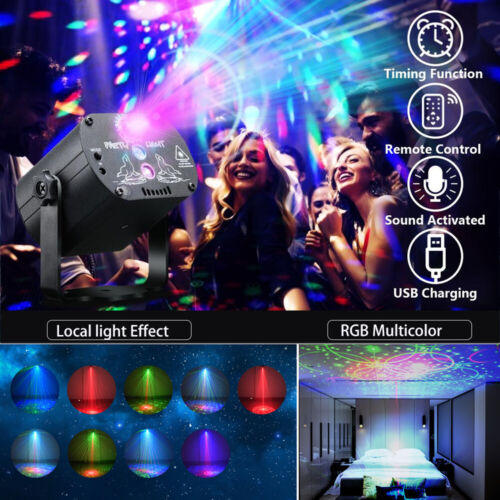 RGB LED Laser Stage Projector with 1024 Patterns for DJ, Disco, KTV & Parties