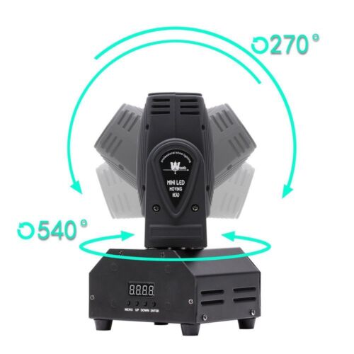 RGBW LED Stage Light with DMX Control for DJ Events, Club Parties, and Spotlighting