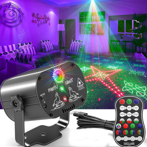 RGB LED Laser Stage Projector with 1024 Patterns for DJ, Disco, KTV & Parties