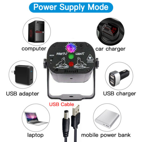 RGB LED Laser Stage Projector with 1024 Patterns for DJ, Disco, KTV & Parties