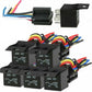 Ensure Reliable Automotive Electrical Systems with the 5 Pack 12V 30/40 Amp 5-Pin SPDT Automotive Relay Set - Complete with Wires and Harness Socket