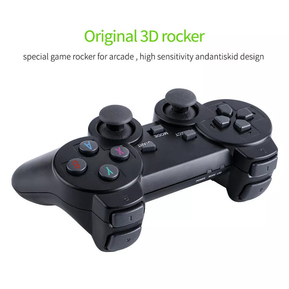 HDMI 4K Retro Game Stick Console – 64GB with 20,000+ Classic Games & 2 Wireless Controllers