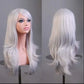70cm  Long Curly Wig for Cosplay and Costume Parties, Full and Wavy Anime-Style Hair