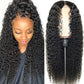 Front Wig Women's Brazilian Human Long Curly Lace Wavy Hair Wigs US