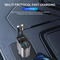 Retractable Car Charger 4 in 1, Fast Car Phone Charger with Cord 2.6ft, USB C and Apple Car Charger Adapter, Compatible with iPhone 16 15/15 Pro Max/14/13/12/11, Galaxy, Pixel