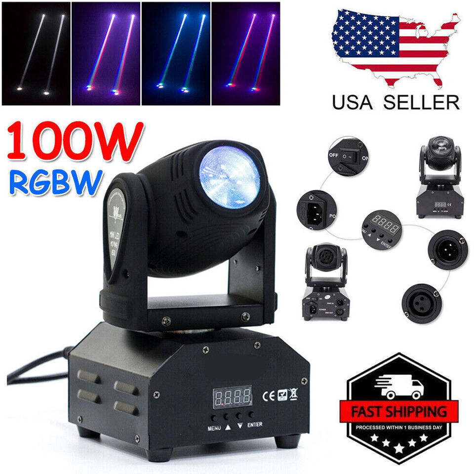 RGBW LED Stage Light with DMX Control for DJ Events, Club Parties, and Spotlighting