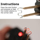 Plastic Repair Hot Stapler Kit for Car Bumpers & Fenders with Welder Machine + 800 Staples