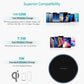 Fast Wireless Charging Pad Dock Compatible with Samsung, iPhone, and Android Cell Phone