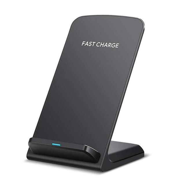 Fast Wireless Charging Pad Stand Dock Compatible with Samsung Galaxy, iPhone, and Other Smartphones