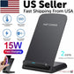 Fast Wireless Charging Pad Stand Dock Compatible with Samsung Galaxy, iPhone, and Other Smartphones