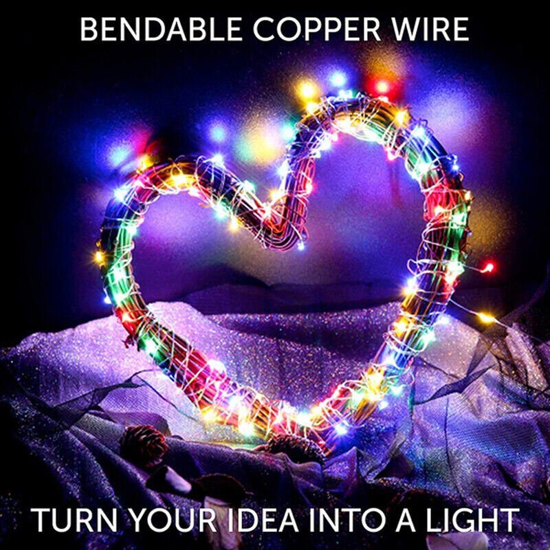 100-400 LED Solar Power String Fairy Lights Garden Outdoor Party Christmas Lamp